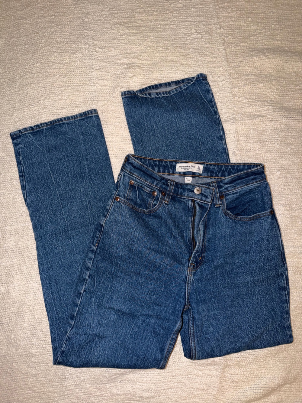 Abercrombie & Fitch Dark Wash Straight Leg Jean